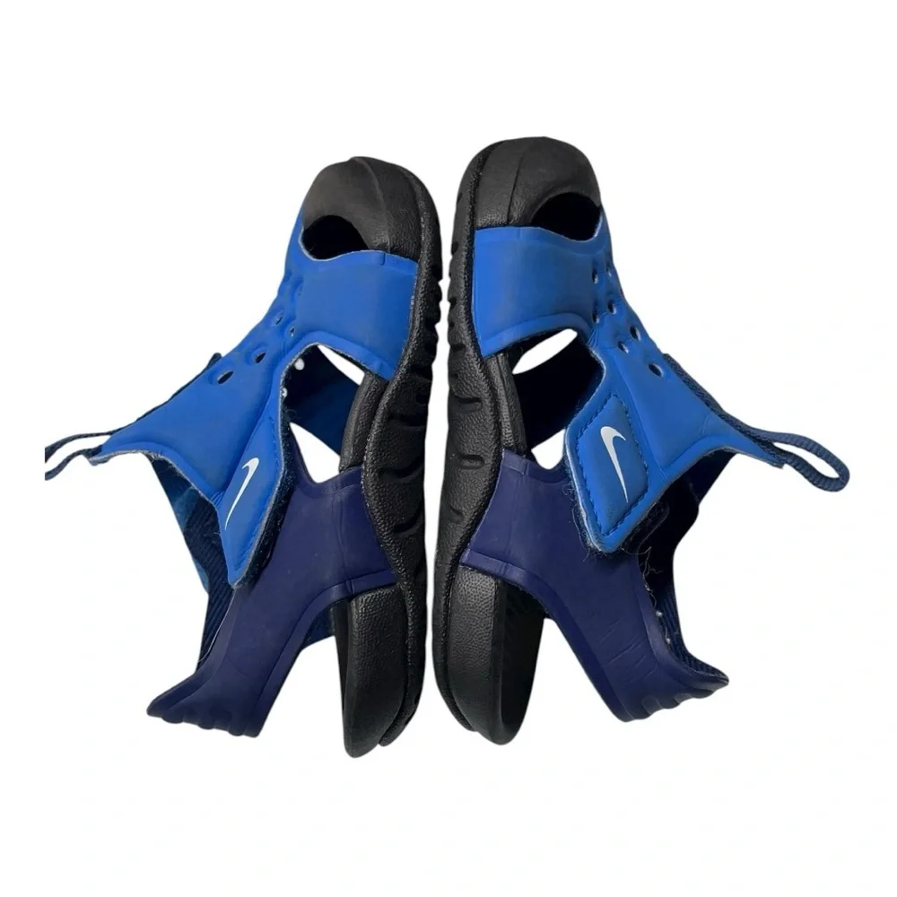 Nike Kids Blue and Navy Open-Toe Sandals